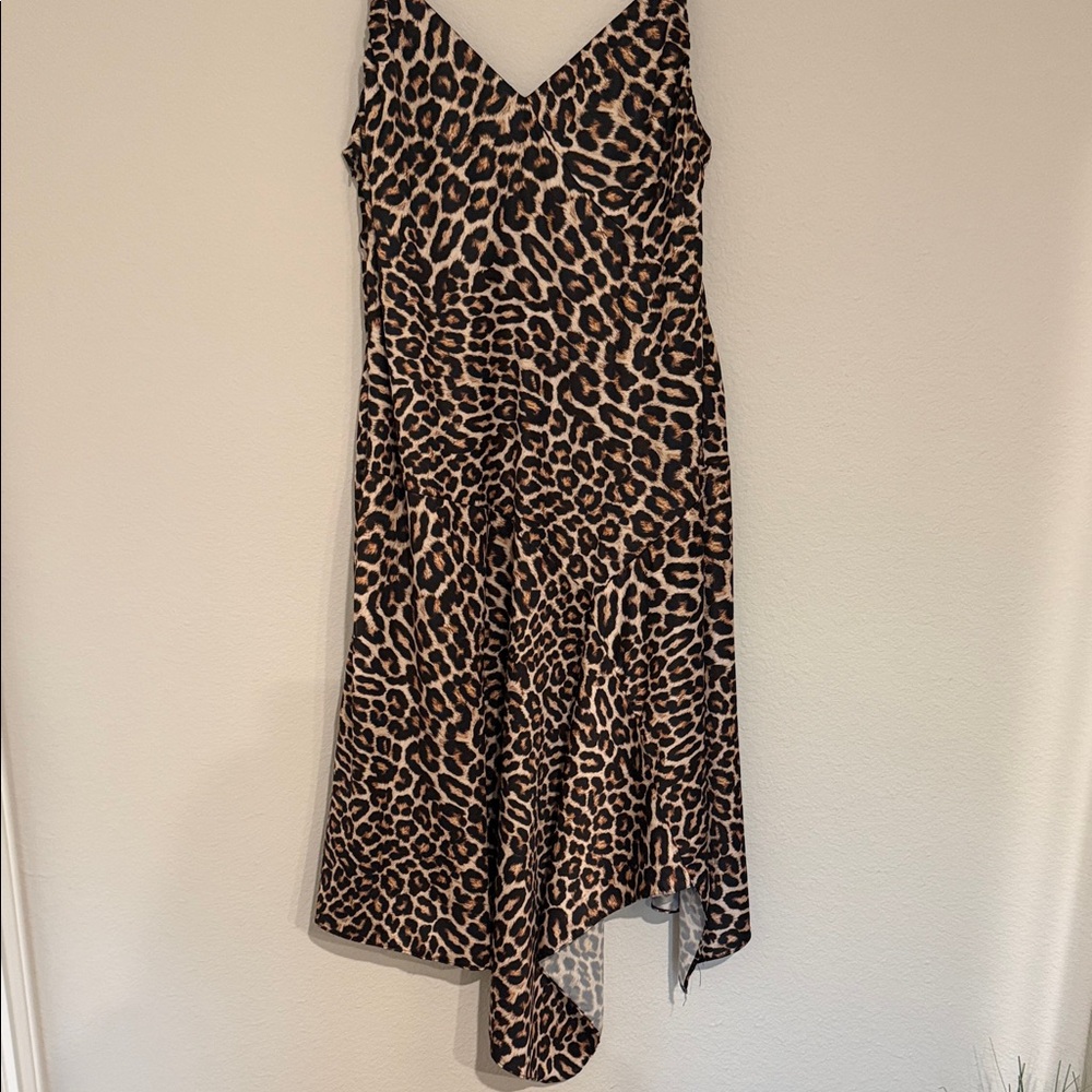 Bailey 44 Asymmetrical Leopard Print Dress